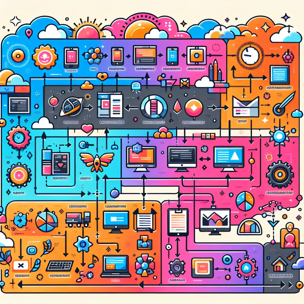 <strong>The Blueprint of Innovation:</strong> This flowchart is a visual narrative of the desktop application development odyssey, guiding aspiring creators through the meanders of conception, construction, and culmination, mirroring the article's guide to building applications that resonate in today's tech ecosystem.