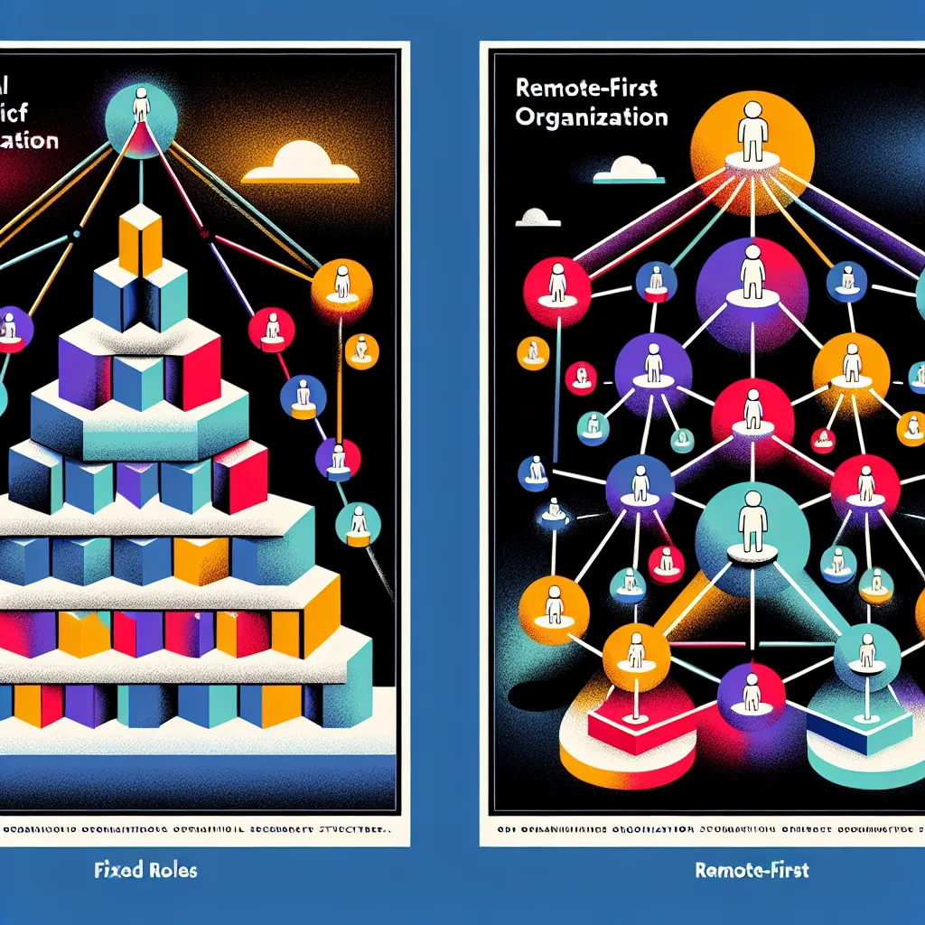 <strong>Charting New Frontiers:</strong> This infographic encapsulates the paradigm shift from the static corporate ladders to the dynamic, interconnected webs of remote-first powerhouses.