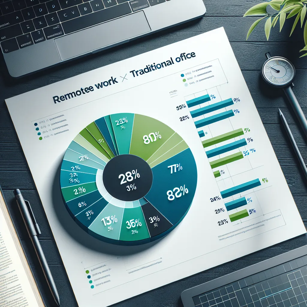 <strong>A Graphical Glimpse:</strong> This pie chart depicts the prevailing winds of work preferences, with each slice representing the choice of many for the tranquility of remote work over the bustle of traditional office life—epitomizing the shifting tides in the labor market.