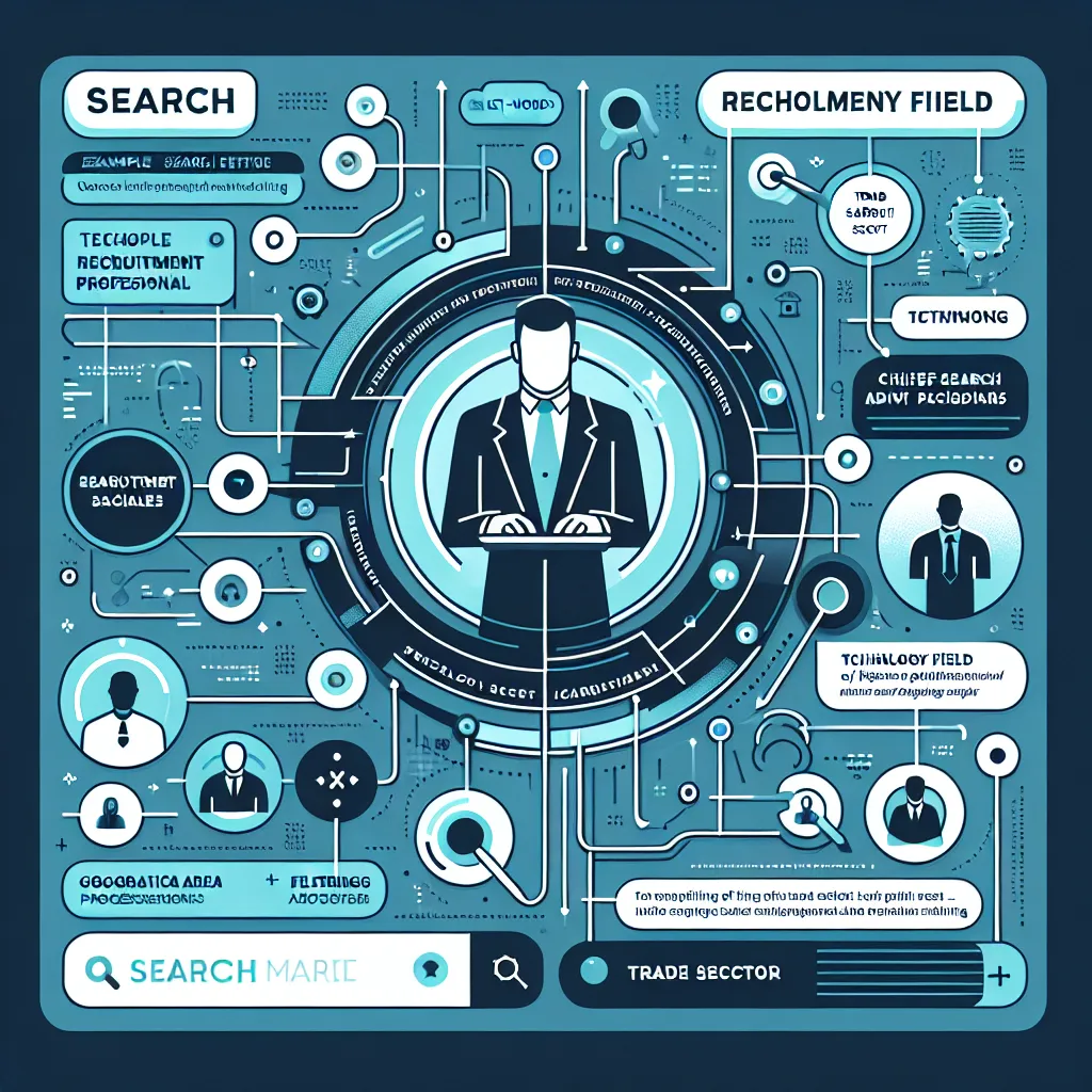 Pioneering precision in the recruiter hunt: A snapshot of LinkedIn's refined search capabilities, demonstrating how tailored keywords and savvy filtering converge to pinpoint top-tier talent architects.